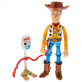 Boneco Articulado Toy Story Woody e Garfinho Original C/ Som- ETITOYS