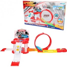 Brinquedo Pista com lançador e looping Speed Hero –ETITOYS