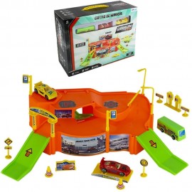 Brinquedo Centro de Serviços Garagem Toys 30Pçs –ETITOYS
