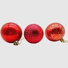 Kit 16 Bolas de Natal Vermelha Nº6 -WINCY
