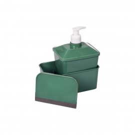 Kit Porta Detergente com Rodinho Verde -PLASUTIL
