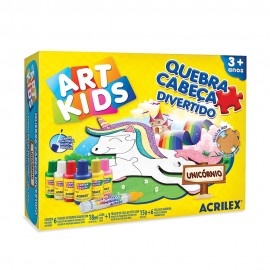 Quebra Cabeça Divertido Unicórnio Art Kids- ACRILEX