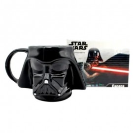 Caneca Porcelana Disney Star Wars Darth Vader 3D 500Ml- ZONACRIATIVA