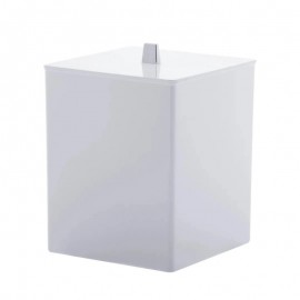 Lixeira Quadrada Quadratta Branco 7,5L- PARAMOUNT