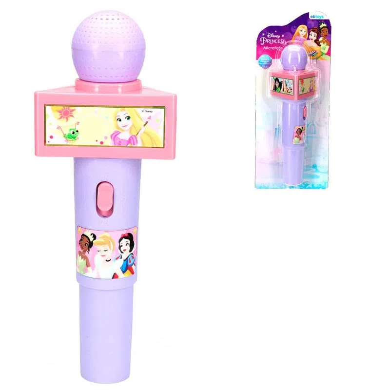 Brinquedo Microfone Infantil Com Som Princesas-ETITOYS